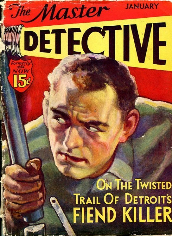 MASTER DETECTIVE-JAN 1933-SPICY-MURDER-KIDNAP-RAPE-DELOS PALMER COVER-poor P