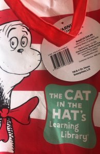 New, 6 book Cat in the hat book set/bag,2003,w/tag