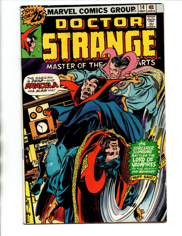 Doctor Strange Master of the Mystic Arts #14 - vs Dracula - 1976 - VF