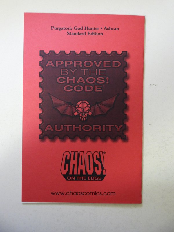 Purgatori: God Hunter Ashcan NM- Condition