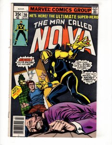 Nova #20 (1978) WHAT IS PROJECT-X? Bronze MARVEL  / ID#989