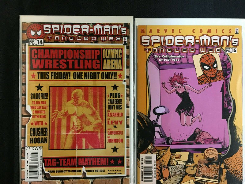 SPIDER-MAN'S TANGLED WEB COMICS LOT VF/NM.INCLUDES #6-20, 22