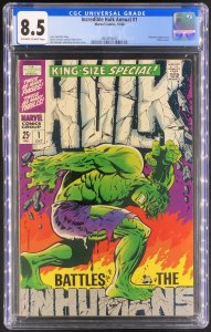 The Incredible Hulk Annual #1 (1968) CGC 8.5 Universal