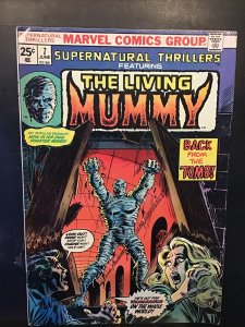 SUPERNATURAL THRILLERS # 7 MARVEL HORROR COMIC 2ND APPEARANCE LIVING MUMMY