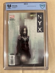 NYX #3 CBCS 9.8 WHITE Pages 1st Appearance X-23 Laura Kinney AC