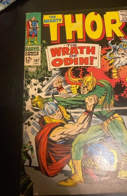 Thor #147  (1967)Loki and the wrath of odin higher grade