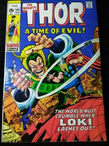 THOR  # 191  1st Durok the Demolisher 1971 VF