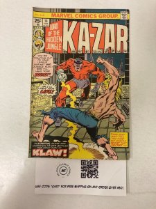 Lord of the Hidden Jungle: Ka-Zar #14 FN-VF Marvel Comics Group 1973 7 LI1