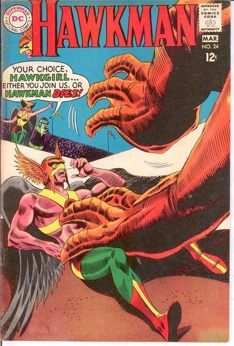 HAWKMAN 24 F-VF  March 1968 COMICS BOOK