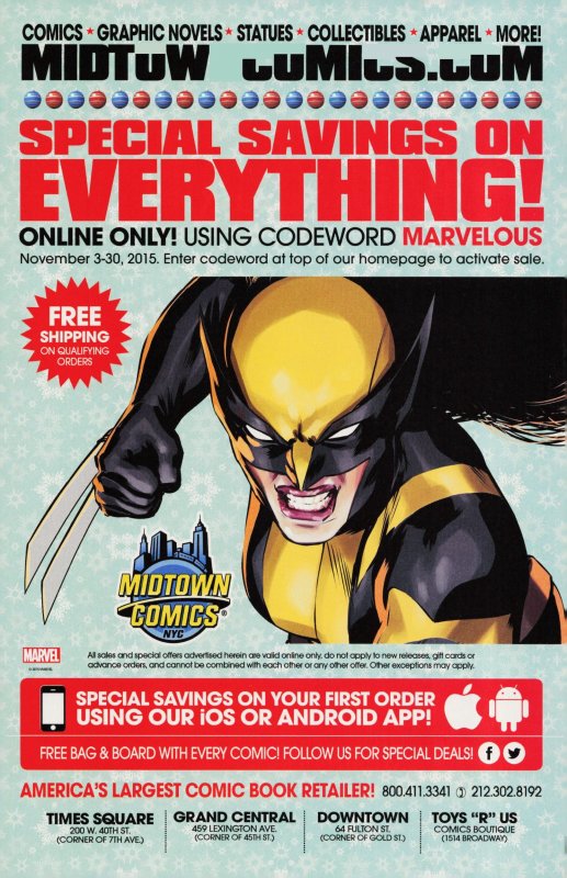 All-New Wolverine #1 Local Comic Shop Day Cover (2016) Wolverine [Key Issue]