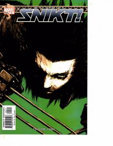 Lot Of 2 Marvel Comic Book Wolverine Snikt #4 and Weapon X #1 BH52