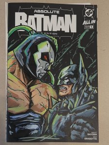 Absolute Batman vs Bane OG Art – Juanjo Lopez Hand Drawn Sketch 1/1 - CGC SS