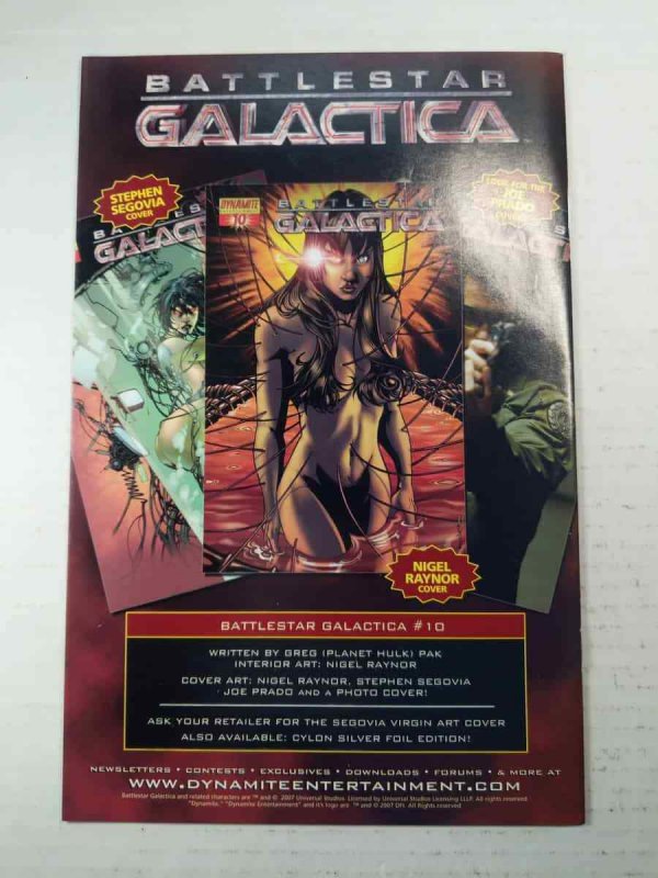 Battlestar Galactica #9 NM- Photo Cover Dynamite Comics C30E