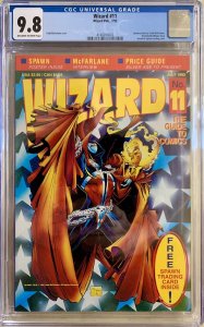 WIZARD MAGAZINE #11 1992 | CGC 9.8 SPAWN TODD MCFARLANE COVER  (HIGHEST GRADED)