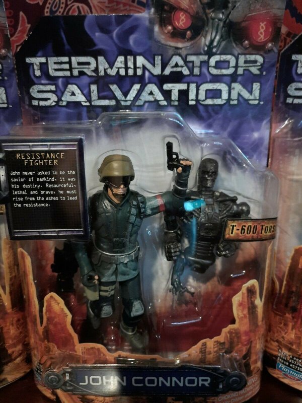 6X PLAYMATES Terminator Salvation T-600 T-R.I.P. John Connor T-1 Marcus Figures