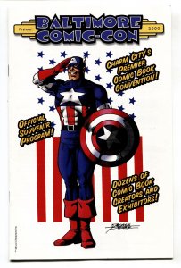 Baltimore Comic-Con 2000 PROGRAM Captain America George Perez cover