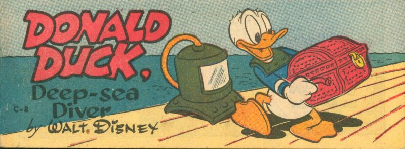 Donald Duck Deep-Sea Diver #8 Walt Disney Wheaties 1951 VF+