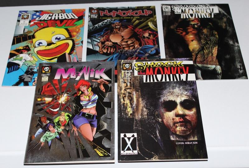 Lot of 5 Different Millennium Comics Maik, Shock Monkey Nanosoup ~VF/NM (HX205)