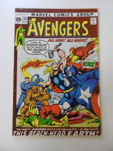 The Avengers #93 (1971) VG/FN condition  subscription fold