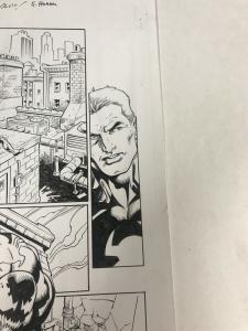 Venom 164 Page 12 Original Art 1/2 Splash Mark Bagley Full Costume Transition Nm