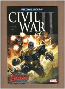 Civil War II FCBD Marvel Comics 2016 Thanos Captain Marvel NM- 9.2