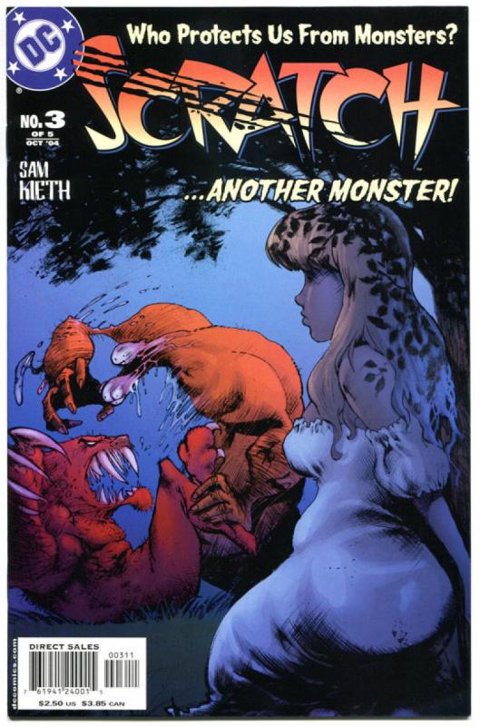 SCRATCH #1 2 3 4 5, NM+, Sam Kieth, Batman, Monsters, Werewolf, 2004