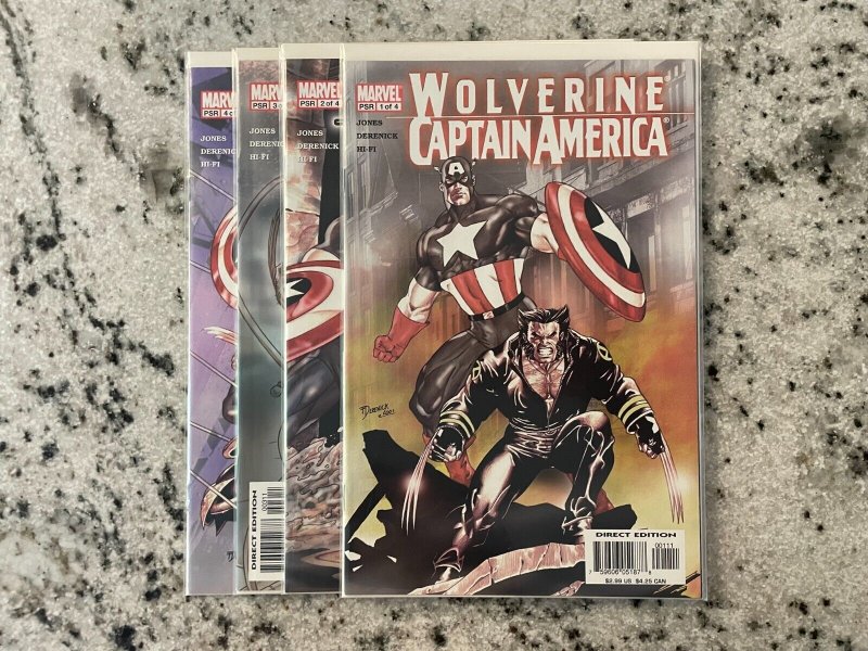 Wolverine Captain America Complete Marvel COmics LTD Series # 1 2 3 4 NM CM16 