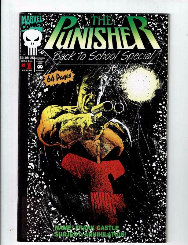 Lot of 2 The Punisher Back to School Special Marvel Comic Books #1 2 NW1 