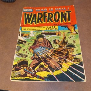 Warfront #14  Pre-Code Golden Age Harvey War Comics 1953 war is hell classic