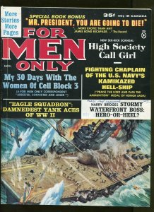 FOR MEN ONLY NOVEMBER 1963-MICHAEL AVALLONE-COPELAND-COHEN-MINNEY-ROSSI-FN+