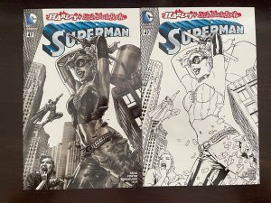 Superman #47 Harley's Little Black Book Bermejo variant set DC 2016 NM 9.4