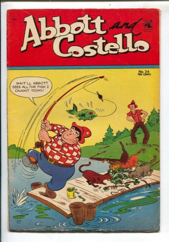 Abbott and Costello #24 1954-St John-Fishing cover-movie funny men-VG/FN | Comic Books - Modern Age, St. Johns Publishing Co., Humor/Satire / HipComic Abbott and Costello #24 1954-St John-Fishing cover-movie funny men-VG/FN | Comic Books - Modern Age, St. Johns Publishing Co., Humor/Satire / HipComic