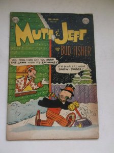 NATIONAL COMICS/DC: MUTT & JEFF #62, RARE GOLDEN AGE COMIC BY BUD FISHER, 1953!! 