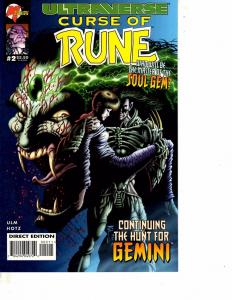 Lot Of 3 Ultraverse Curse of Rune Malibu Comic Books #1 2 3  ON13