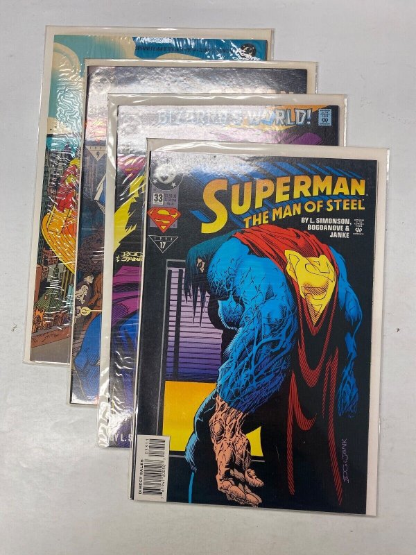 4 Superman Man Steel DC comic books #30 31 32 33 33 RC34