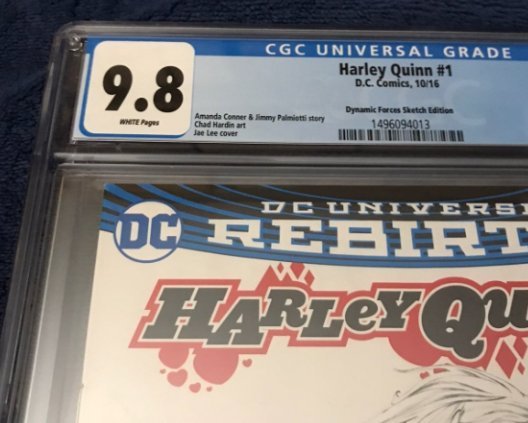 DC Comics Harley Quinn #1 (2016) Jae Lee DF Sketch Edition Cover CGC 9.8