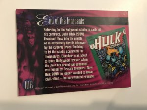 HULK 2099 #106 card : Marvel Annual 1995 Flair; NM/M; base, 2099 star