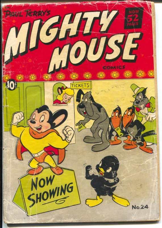 Mighty Mouse #24 1951-St John-52 page issue-cover loose-G 