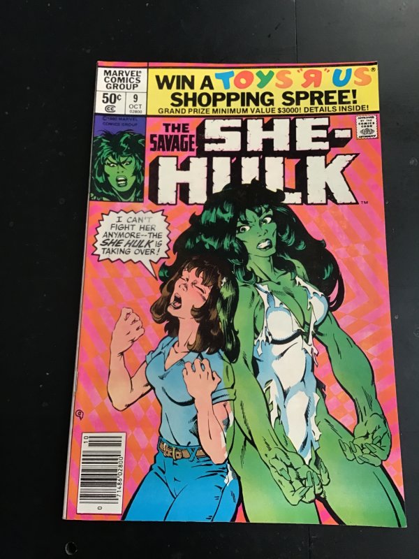 The Savage She-Hulk #9 (1980) The Word! High-grade key! Disney+ VF/NM Wow!