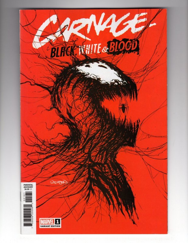 Carnage: Black, White & Blood #1 Gleason Cover A (2021)    / MC#41