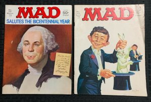 1976  MAD Magazine #181 & 182 G/VG 3.0 Bicentennial / Good Times LOT of 2