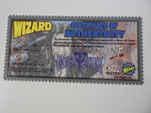 Undertaker #½ (1999) Wizard Exclusive W/COA VF Condition