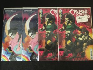 CRUSH & LOBO #1 Two Cover Versions(Two Copies Each) VFNM Condition