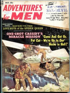 Adventures for Men October 1959- Sandra Giles- Spider Queen- reading copy