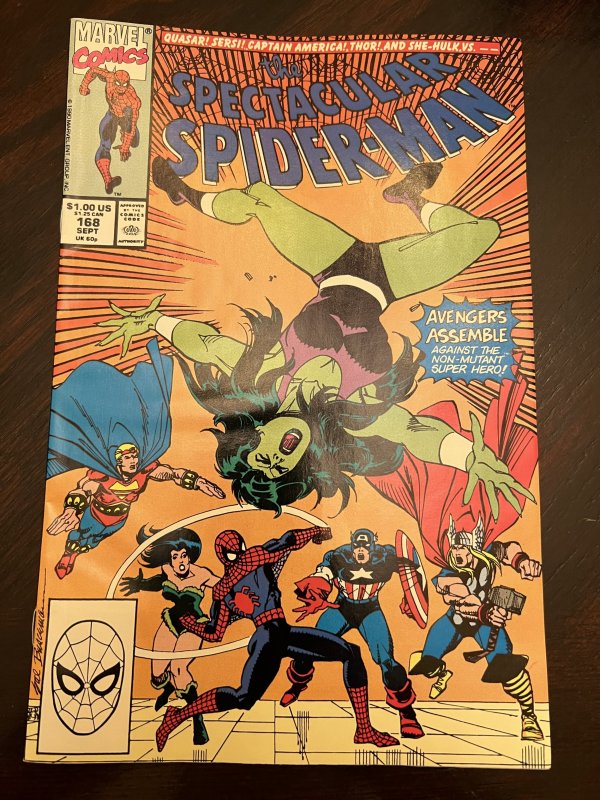 The Spectacular Spider-Man #168 Direct Edition (1990) - NM