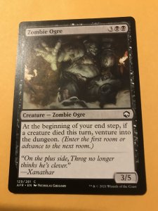 ZOMBIE OGRE : Magic the Gathering MtG / Adventures in Forgotten Realms