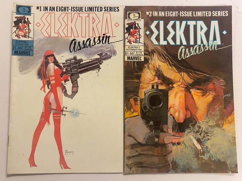 8 Elektra Assassin Marvel Comics Complete LTD Series #1 2 3 4 5 6 7 8  72 KM