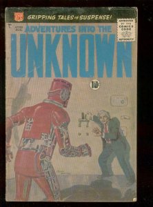 ADVENTURES INTO THE UNKNOWN #110 1959-GREYTONE ROBOT CV VG-