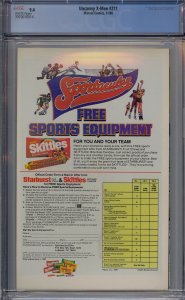 UNCANNY X-MEN #211 CGC 9.4 1ST MARAUDERS WHITE PAGES 