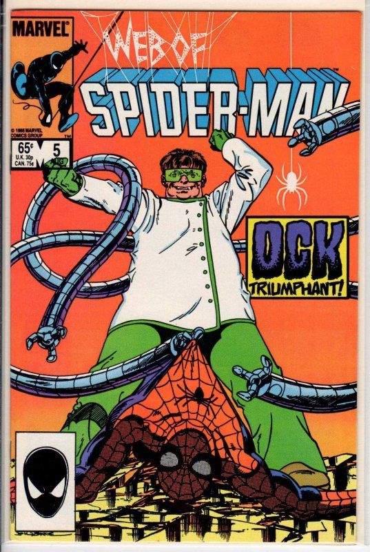 Web of Spider-Man #5 Direct Edition (1985) 9.2 NM-